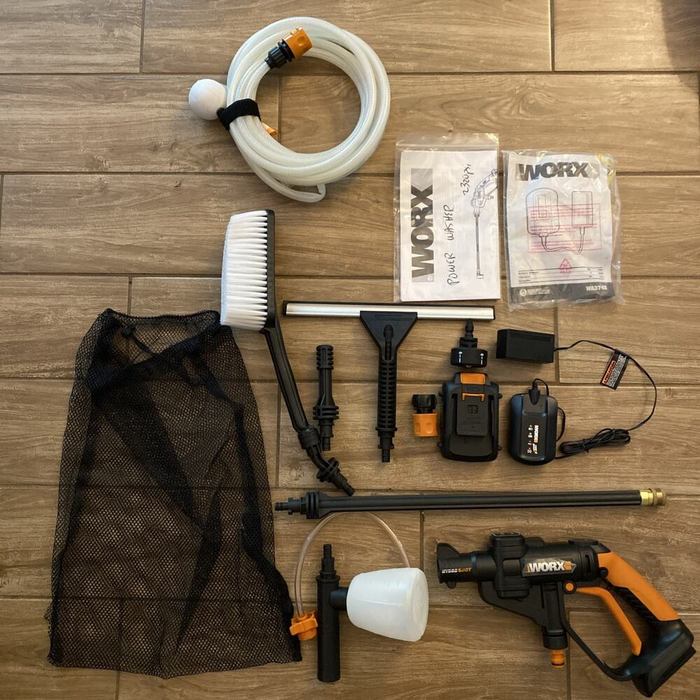 WORX WG629 20V Cordless Hydroshot Portable Power Cleaner W/ BATTERY & CHARGER